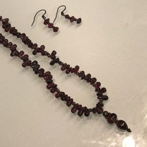 Artisan Garnet necklace